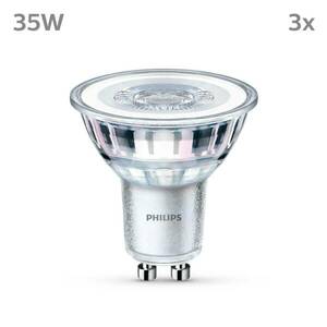 Philips LED izzó GU10 3, 5W 255lm 827 átl. 36° 3db kép