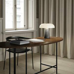 Glossy asztali lámpa, szürke/opálfehér kép