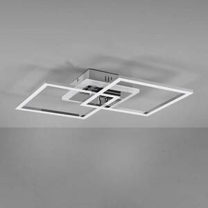 Venida LED mennyezeti lámpa, szögletes, króm kép