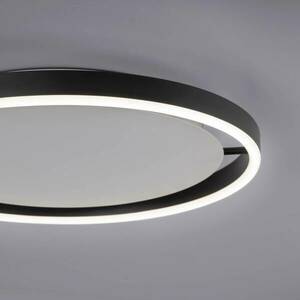 LED mennyezeti lámpa Ritus, Ø 39, 3cm, antracit kép