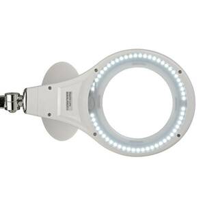 LED-es nagyítós csíptetős lámpa MAULmakro, fehér kép