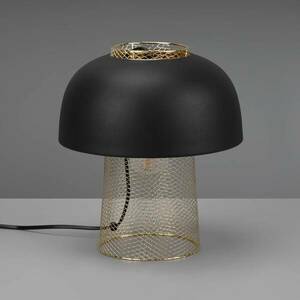 Punch asztali lámpa, fekete/arany, Ø 25 cm kép
