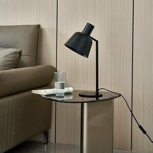 Lucande Servan asztali lámpa fekete vasból kép