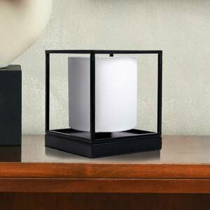 Beta fém asztali lámpa szövetbúrával fehér kép