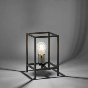 Fabio asztali lámpa, téglalap alakú, fekete kép