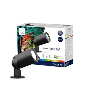 LED kültéri spotlámpa Flores XL, IP44, CCT, RGB kép