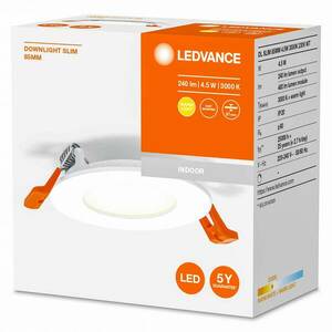 LEDVANCE Recess Slim LED süllyesztett lámpa Ø8.5cm 3000K kép