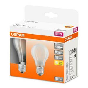 OSRAM Classic A LED lámpa E27 11W 2700K matt 2 db kép