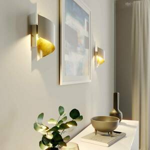 Lindby fali lámpa Desirio, fehér, arany színű, G9, fém kép