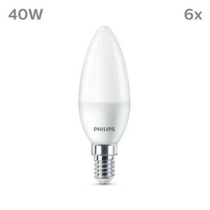 Philips LED-gyertya E14 4, 9W 470lm 2 700K matt 6db kép