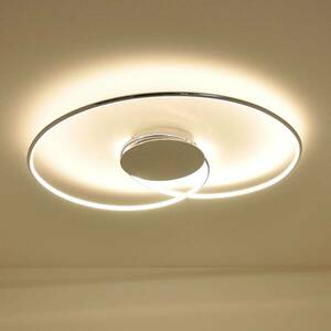 Lindby LED mennyezeti lámpa Joline, 74 cm, króm színű, fém kép