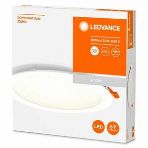 LEDVANCE Recess Slim LED süllyesztett lámpa Ø22cm 6500K kép