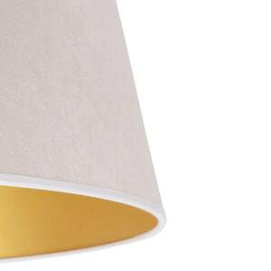 Cone lámpaernyő 25, 5 cm magas, ekrü/arany kép