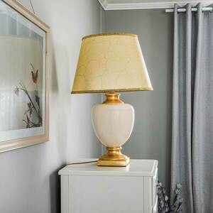 Mozart asztali lámpa elefántcsont/arany kép
