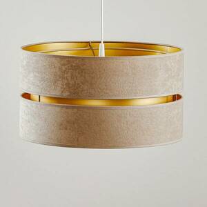 Duo függő lámpa, bézs/arany, Ø40cm, 1 izzós kép