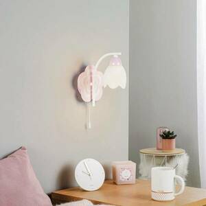 Mailin gyerekszobai fali lámpa, rózsaszín kép