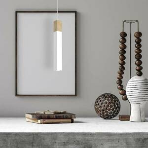 Függő lámpa Stag egy-ágú fehér/barna kép