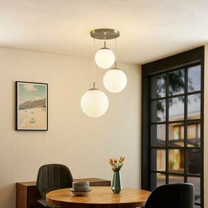 Lindby Heleska függő lámpa üveggömbök, három izzós kép