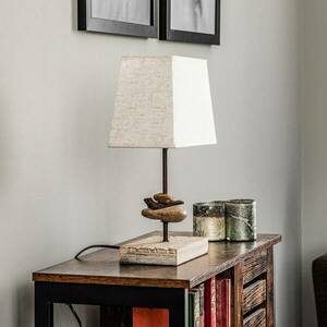 Seregon asztali lámpa szövet ernyővel, magasság 39 cm kép