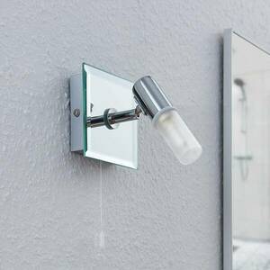 Zela fali lámpa, fürdőszobai lámpa húzókapcsolóval kép