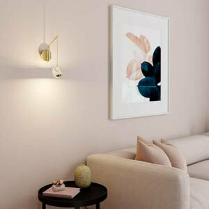 Hayley LED fali lámpa függő gömbbel, arany kép