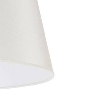 Cone lámpaernyő 25, 5 cm, ekrü/fehér festett vászon kép