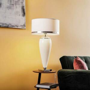 Lund asztali lámpa, fehér/opál, magasság 70 cm kép
