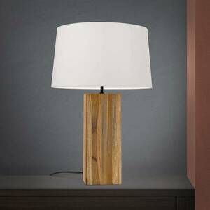 Dallas asztali lámpa téglalap alakú fa lábbal kép