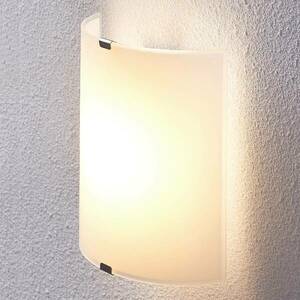 Helmi félkör alakú LED fali lámpa üvegbúrával kép
