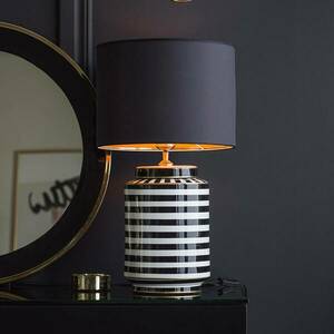PR Home Gatsby asztali lámpa Ø 30cm kerámia/textil kép