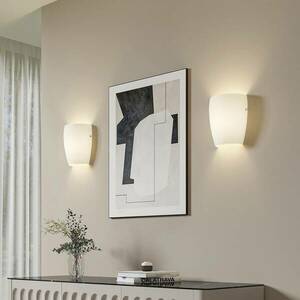 Lucande Vera fali lámpa fehér üvegbúrával kép