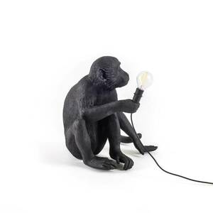 LED dekor terasz lámpa Monkey Lamp ülő fekete kép