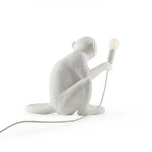 LED dekor terasz lámpa Monkey Lamp fehér ülő kép