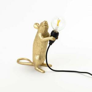 LED asztali világítás Mouse Lamp USB álló arany kép