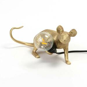 LED asztali világítás Mouse Lamp USB fekvő arany kép