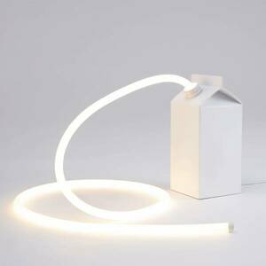 LED dekor asztali lámpa Daily Glow tejesdobozként kép