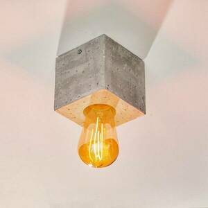 Akira mennyezeti lámpa betonból, kocka forma kép