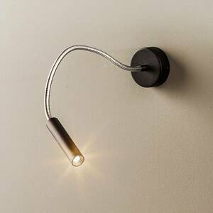 Flexa fali lámpa hajlítható karral, fekete kép