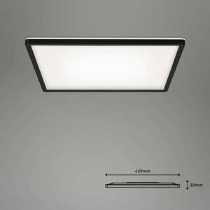 LED-es mennyezeti lámpa Slim smart fekete dim CCT 42x42cm kép