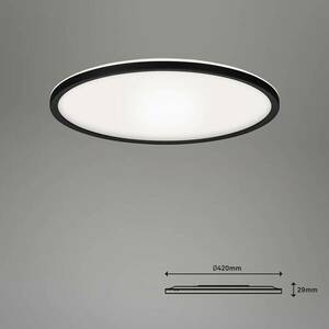 LED-es mennyezeti lámpa Slim smart fekete dim CCT Ø 42 cm kép