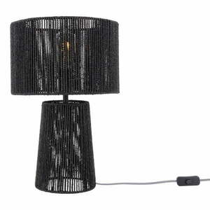 Fekete asztali lámpa papír zsinór búrával (magasság 47 cm) Forma Pin – Leitmotiv kép