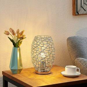 Lindby Reteno asztali lámpa dróthálóval kép