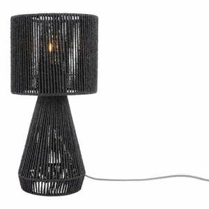Fekete asztali lámpa papír zsinór búrával (magasság 40 cm) Forma Cone – Leitmotiv kép