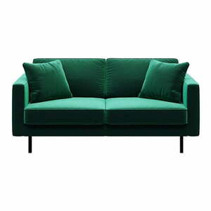 Zöld bársony kanapé 167 cm Kobo – MESONICA kép