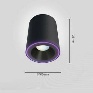 Calex Smart Halo Spot LED spotlámpa, fekete kép