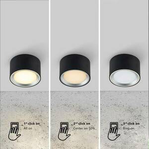 LED downlight Fallon 3-step-dim, fehér/acél kép
