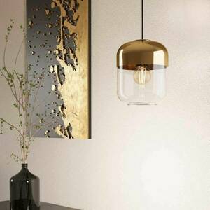 EGLO Maryvilla függő lámpa, arany/átlátszó 1 izzós kép