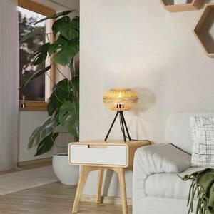 EGLO Amsfield 1 asztali lámpa fából, háromlábú kép