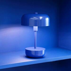 Dyberg Larsen Haipot LED asztali lámpa újratölthető akkumulátor kék kép
