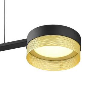 LED lógó világítás Mesh 3 izzós dimm, fekete/arany kép